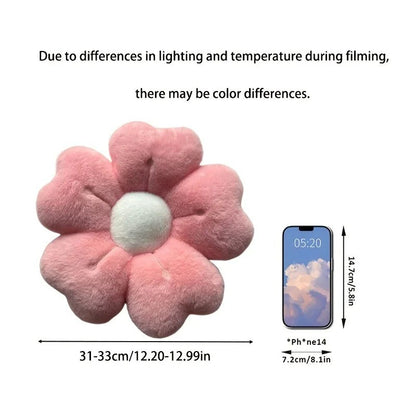 Flower Plush Throw Pillow Cute Daisy Stuffed Cushion Kawaii Sleeping Pillow Soft Office Chair Back Cushion Pet Mat Home Decor