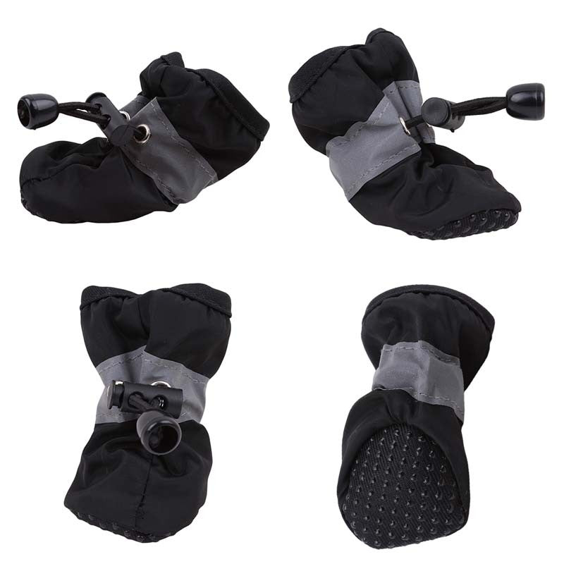 Novos 4 Peças Sapatos Para Cães Antiderrapantes Chuva Neve Botas Quentes e Grossas Para Pequenos Gatos Cães Filhotes Meias Botinhas Para Cães