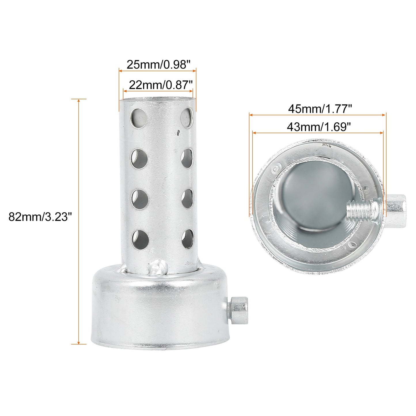 UXCELL Universal Motorcycle Exhaust DB Killer 35mm 42mm 45mm 48mm 60mm OD Muffler Baffle Insert Silver