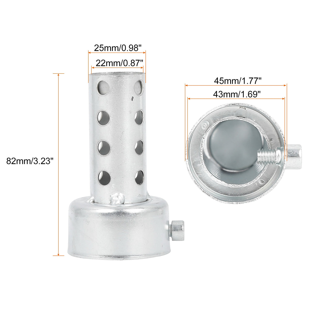 UXCELL Universal Motorcycle Exhaust DB Killer 35mm 42mm 45mm 48mm 60mm OD Muffler Baffle Insert Silver