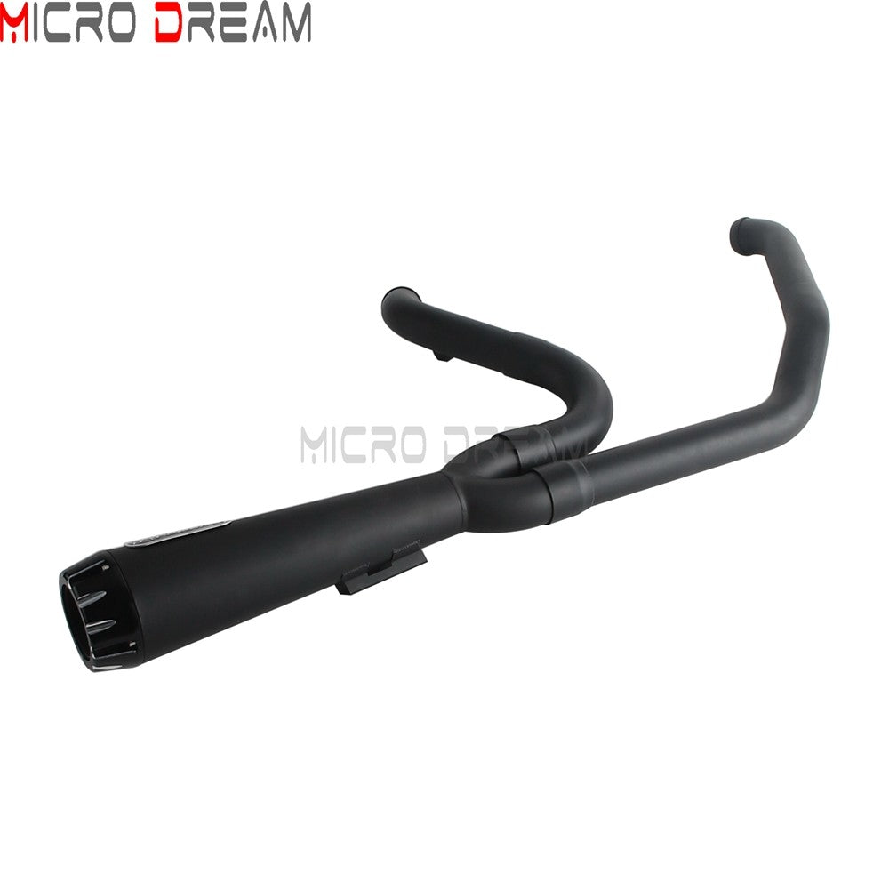 2 into 1 Motorcycle Engine System Pipe Slip on Exhaust Mufflers For Harley Street Glide ST FLHXST EFI FLHX Special FLHXS 2017-25