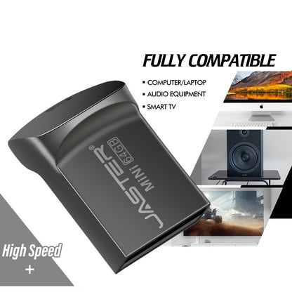 Super Mini USB 3.0 Flash Drive 64GB Creative Business Gift Pen Drive 32GB Black Memory Stick Free Key Chain Pendrive Silver U