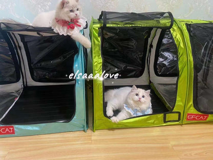 EFCAT Tenda de Exposição Dobrável para Gatos, Gaiola Grande, Casa, Gatinho, Sala de Parto, Gaiola Portátil Profissional para Exposição de Gatos