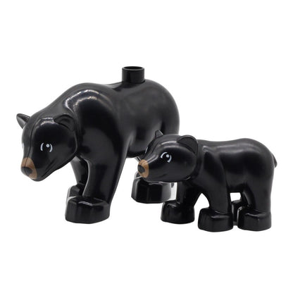 Grandes Blocos de Montar Animais Acessórios Compatíveis com Conjuntos de Tijolos de Zoo Dinossauro Criatividade Brinquedos DIY para Crianças Presente