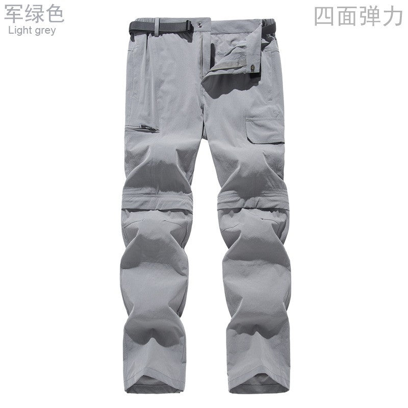 2025 Zip Off Hiking Pants Convertible Shorts Mens Cargo Work Pants Lightweight Breathable Trousers Workwear Outdoor Casual Pants