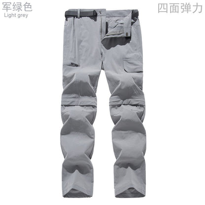 2025 Zip Off Hiking Pants Convertible Shorts Mens Cargo Work Pants Lightweight Breathable Trousers Workwear Outdoor Casual Pants