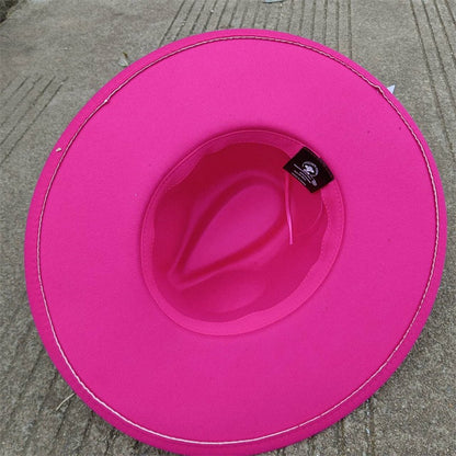 Chapéu Fedora de feltro liso com coroa em formato de gota para homens e mulheres novo cinto de couro Chapéu Panamá ????? ???????