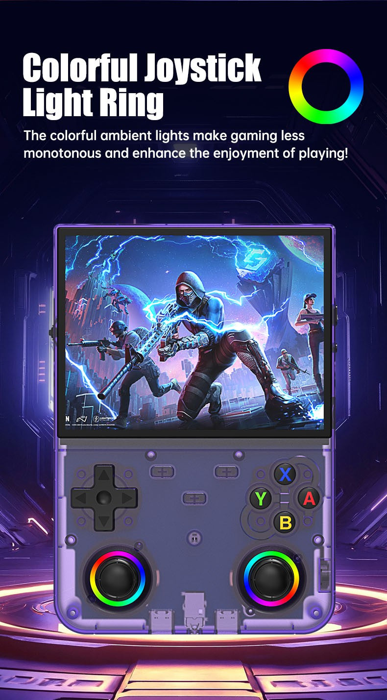 R36 Ultra X Retro Handheld Game Player WiFi Open Source Linux System 4.5" IPS Screen Hall Effect Emulator Wireless Gamepad Gift