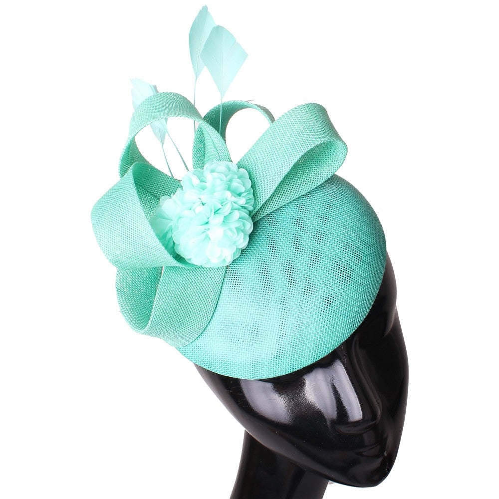 Acessórios de Cabelo para Noiva Bege Imitação Fascinators Chapéus Chapéu de Coquetel Ocasião Chapelaria Tiara