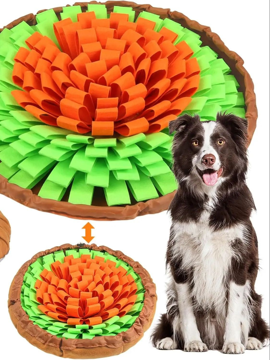 Tapete Olfativo para Cães, Jogo Interativo para Tédio, Estimula Habilidades Naturais de Forrageamento para Gatos e Cães, Uso em Tigela de Viagem
