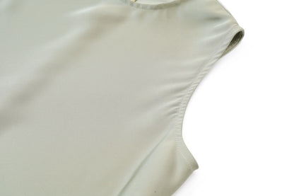 AS 2025 spring summer elegance satin dress + knitted top match set maxi floor le