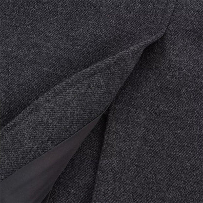 Women's Coat 2025 Autumn and Winter New Style Gray Long-Sleeve Belted Single-Breasted Stand Collar Loose Coat Fashionable