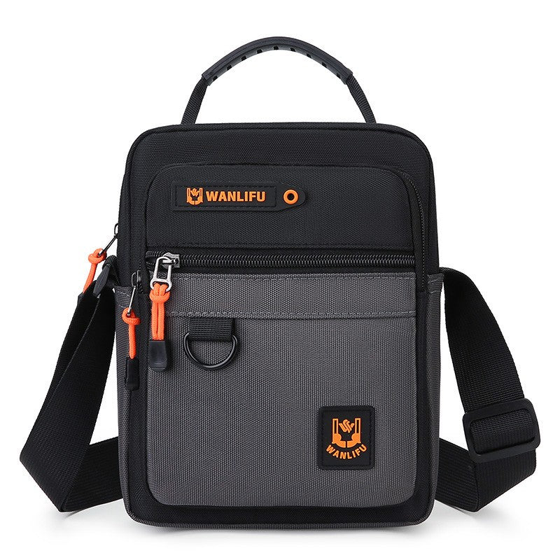 Men's crossbody bag with adjustable shoulder straps, multifunctional single shoulder bag for daily commuting, casual outdoor bag