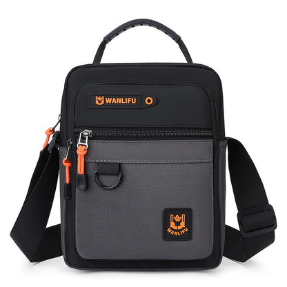 Men's crossbody bag with adjustable shoulder straps, multifunctional single shoulder bag for daily commuting, casual outdoor bag