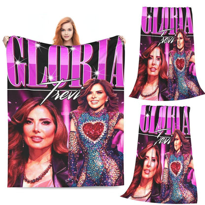 Gloria Trevi - Álbum De Película 2013 Manta de Sofá Fleece Respirável para Casa Quarto Mantas Colcha