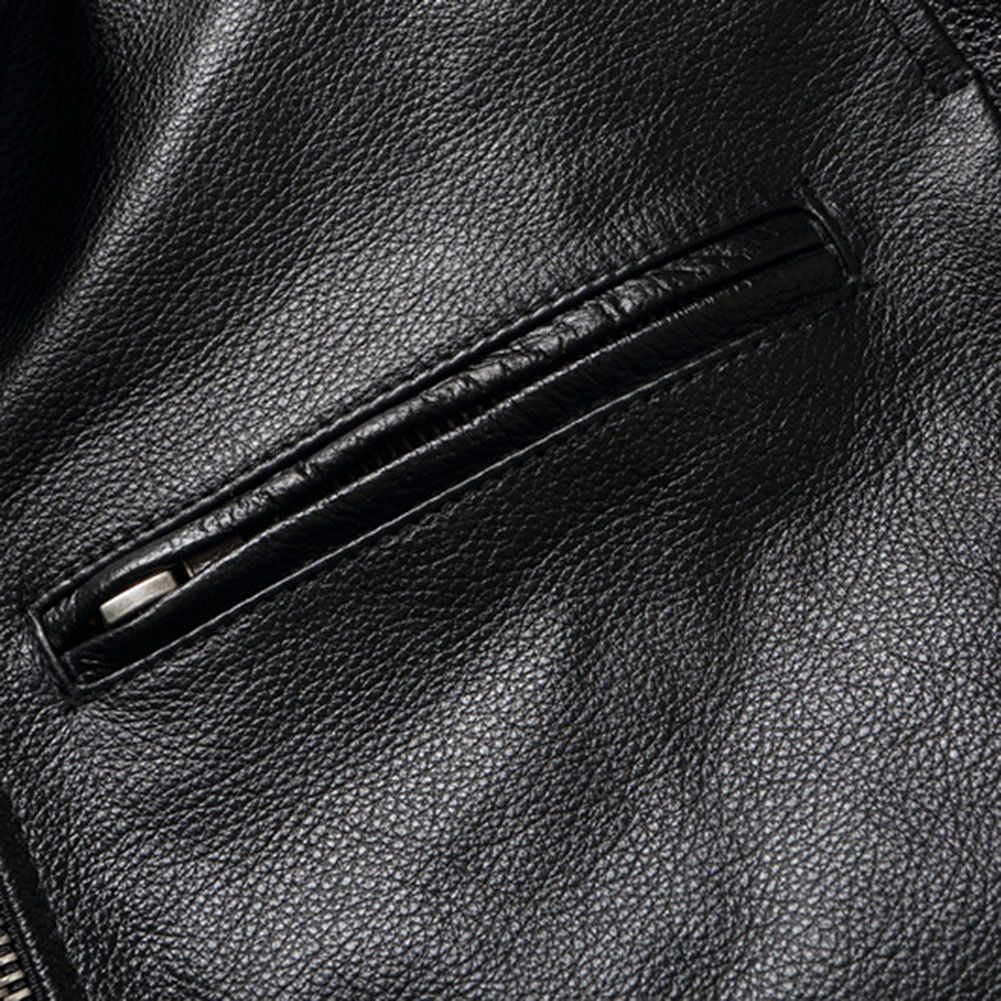 Men Imatition Leather Retro Stand Collar Jacket PunkStyle Coat Motorcycle Clothe