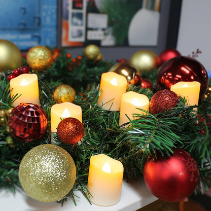 Flameless LED Candle Lights Creative Wishing Led Tea Lamp Warm White Halloween Wedding Christmas Decoration Candle Light