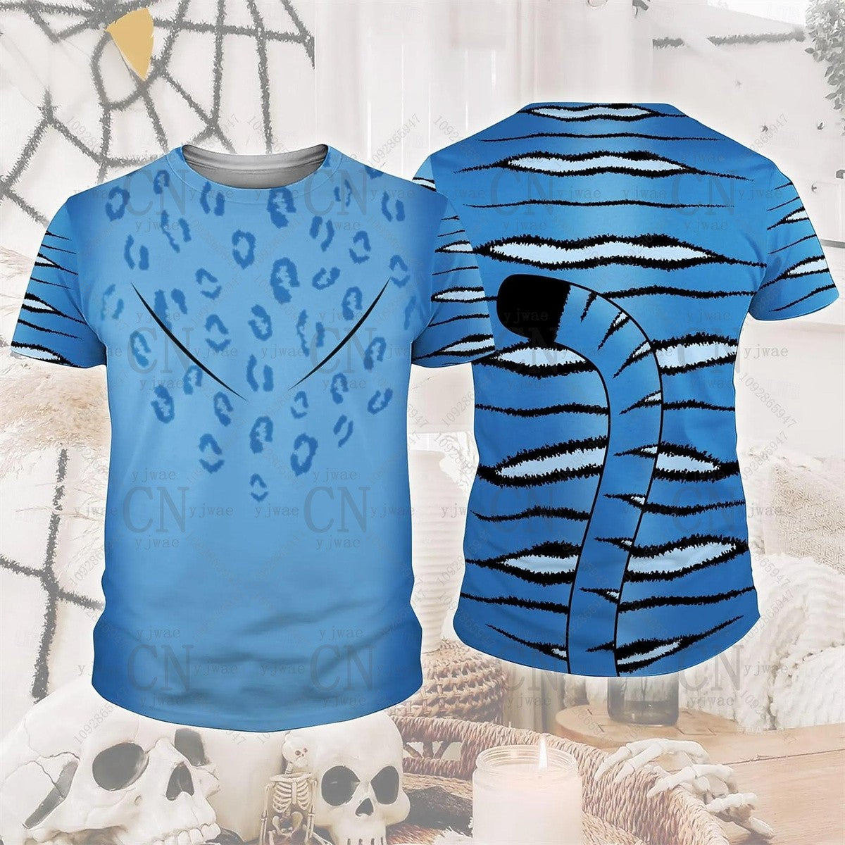 Kpop Demon Hunters Derpy Tiger 3D Printed Graphic T-shirts Halloween Cosplay Clothing Men's Quick Drying Sportswear T-shirts