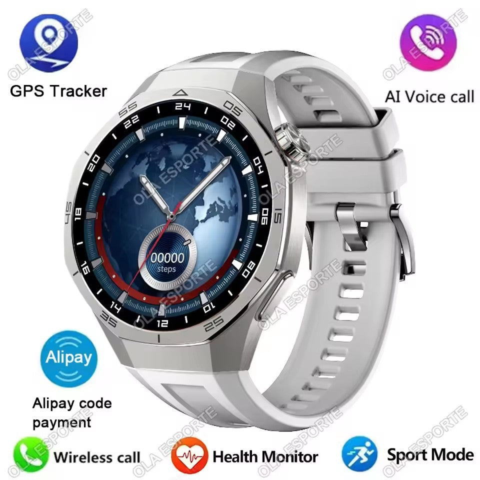 Novo Smartwatch GT5 Pro 5 Pro Masculino Tela HD AMOLED GPS Frequência Cardíaca Chamada Bluetooth IP68 À Prova D'água Smartwatch Masculino Presentes de F Fim de Ano