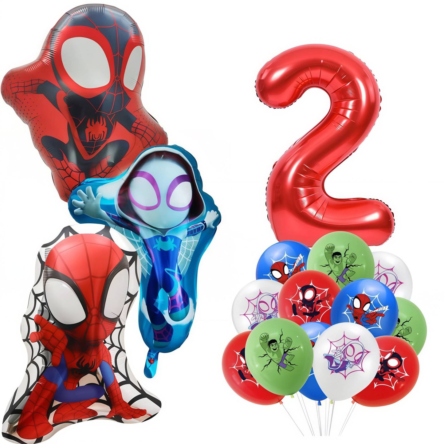 Spidey Giant Balloons Red Spider Aluminum Foil Balloon Superhero Birthday Party Decoration Party Photo Props Baby Shower Globos