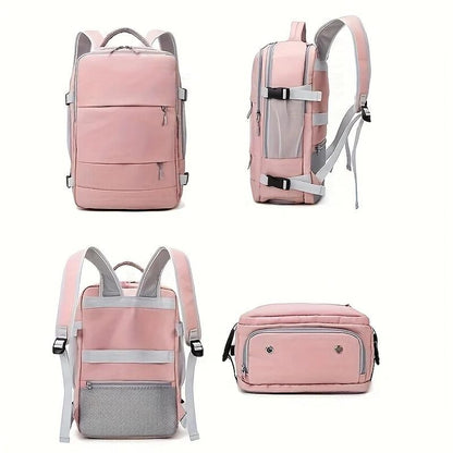 Mochila Impermeável de Grande Capacidade Multifuncional para Viagem com Compartimento para Sapatos Multicamadas