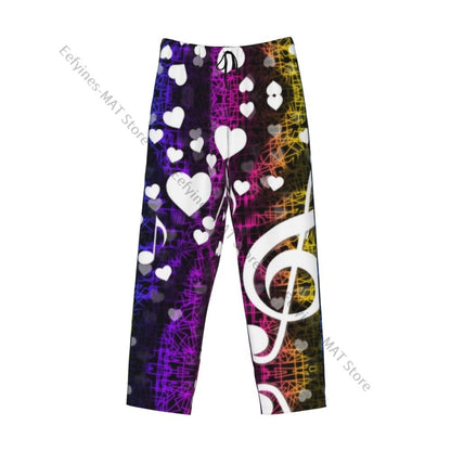 Cute Hedgehog Mens Pajamas Pyjamas Pants Lounge Pants Sleep Bottoms