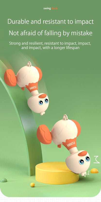 Baby Toy Cars Toddler Swing Press and Go Cute Duck Car Educational Toys for Boys Girls Pull Back Cars Toy Children Xmas Gifts