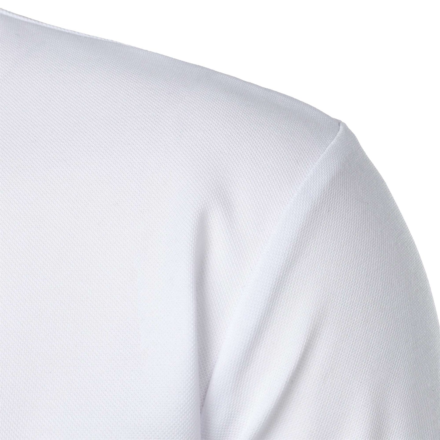 Men's short-sleeved stand-up collar top casual fashion daily solid color short-sleeved stand-up collar T-shirt casual top