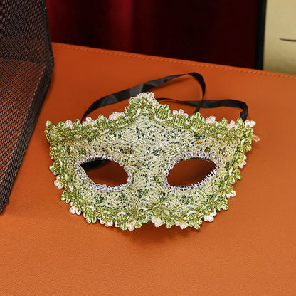 High-End Makeup Ball Mask, Half-Face Party Costume Accessory, Unisex Design for Birthdays & Festivals, Perfect for Men & Women