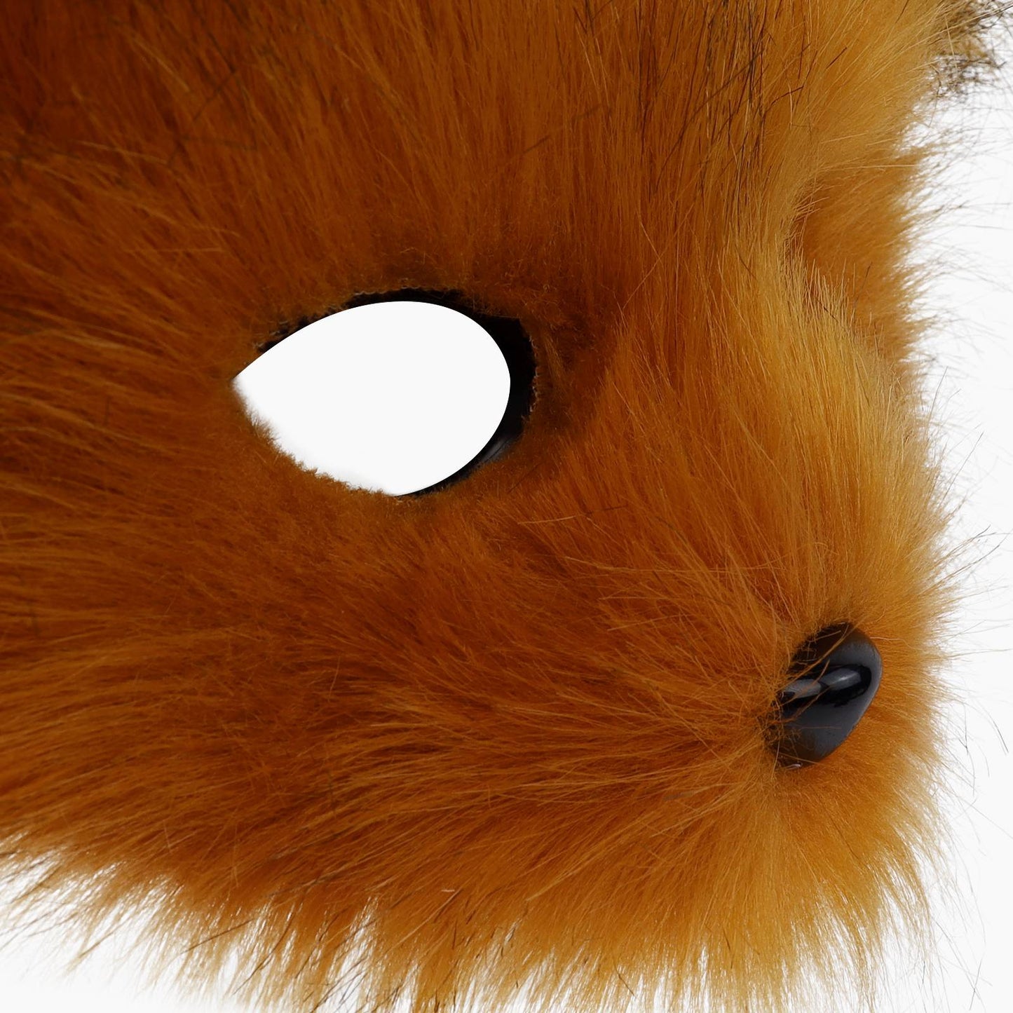 Faux Fur Animal Mouse Mask Plush Half Face for Masquerade Carnival Party Costume Accessories