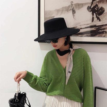 2025   Flatcap New French Elegant Flat-top Cap Dame Hat Retro Wide Brim Felt Hat Women