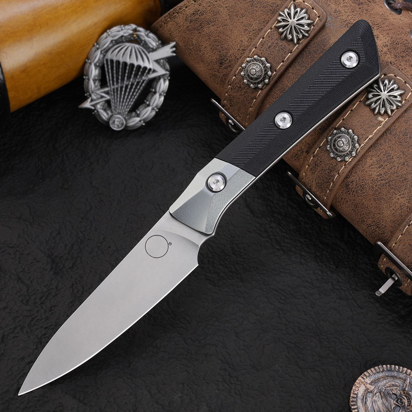 New MICRO TECH kitchen knife, outdoor camping tool knife, fixed blade, fruit knife, straight knife, Christmas gift
