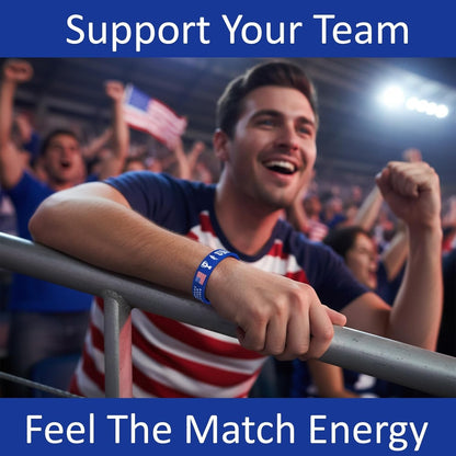 Gift 20PCS Silicone Rubber Wristbands National Team Flag Design Bracelets For Party Supplies