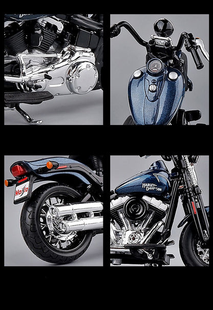 Maisto 1:18 Harley-Davidson 2008 FLSTSB Cross Bones Alloy Street Motorcycle Model Diecasts Metal Toy Collection Children Gifts