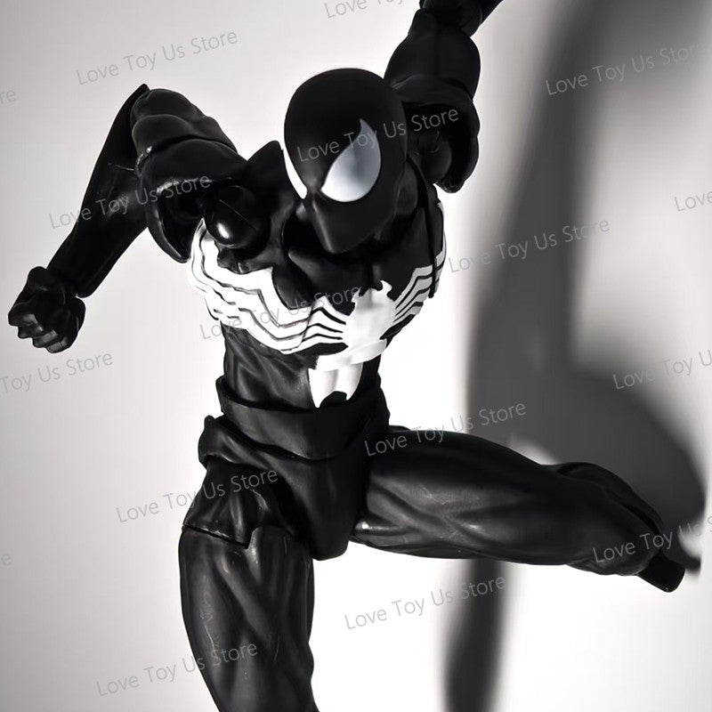 Original Mess Toys Spider Man Simbionte Spiderman Messtoys Terno Preto Vizinho Aranha Escarlate Anime Boneco de Ação Presentes Brinquedos