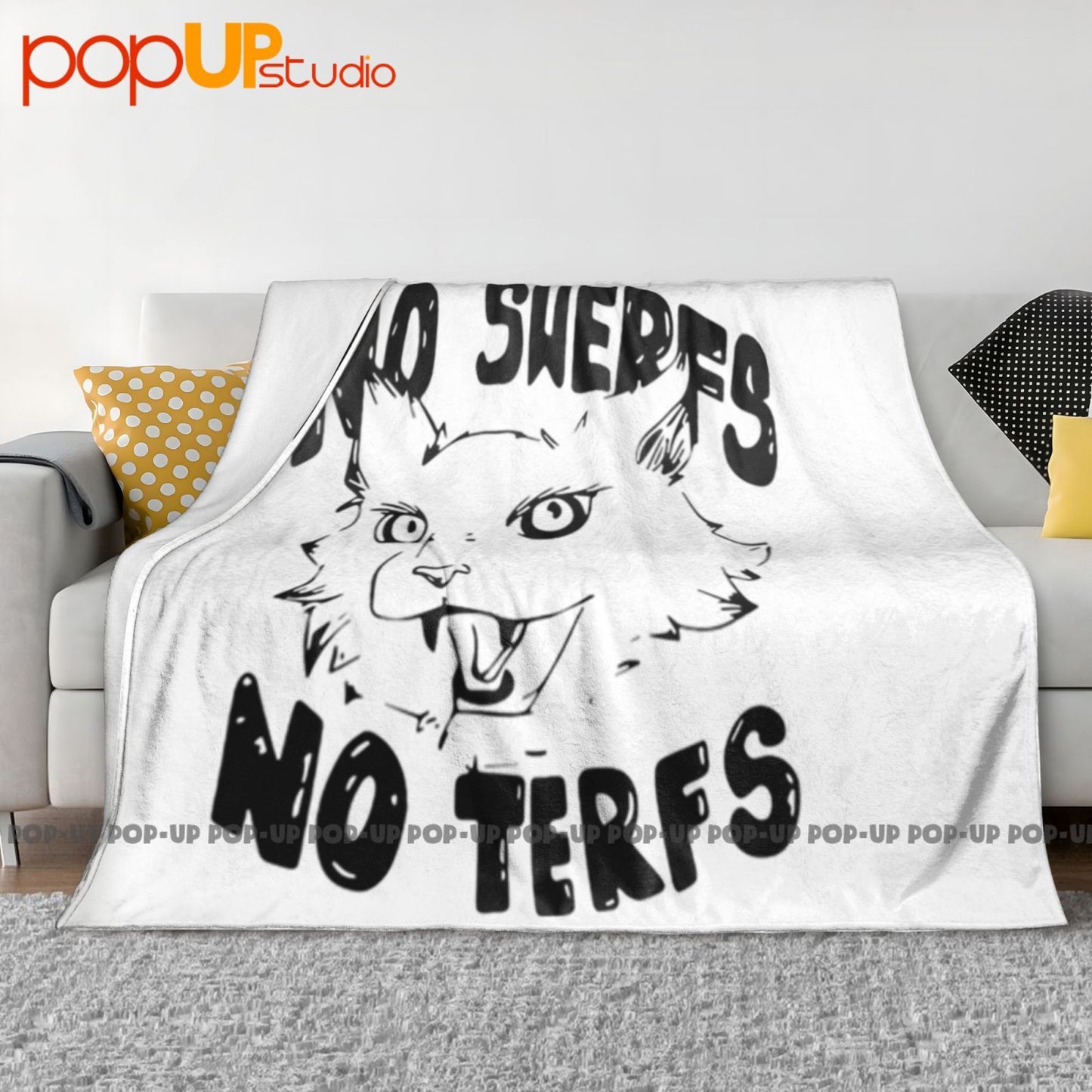 Gato Sem Swerfs Sem Terfs Manta Ultramacia Colcha de Inverno Capa de Sofá Capas de Cama
