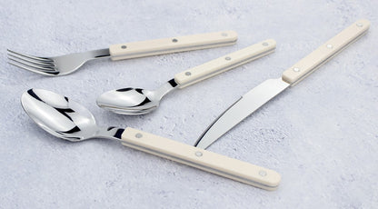 Conjuntos de Talheres de Design Moderno Espelhamento Superior Aço Inoxidável 18/8(304) Cabo ABS com Rebites Jogo de Talheres para Cozinha