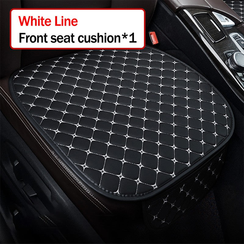 Kcimo Pu Leather Car Seat Cover Seat Back Soft Cushion Universal Front and Rear Car Seat Cushion Chair Carpet Pad Four Seasons