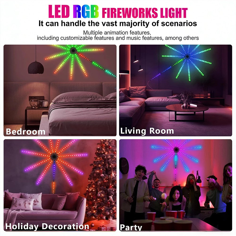 Luz Ambiente USB LED WS2812 Lâmpada Inteligente RGB para Esports Controle Remoto por APP Luz Decorativa para Festa de Fim de Ano Natal 5V