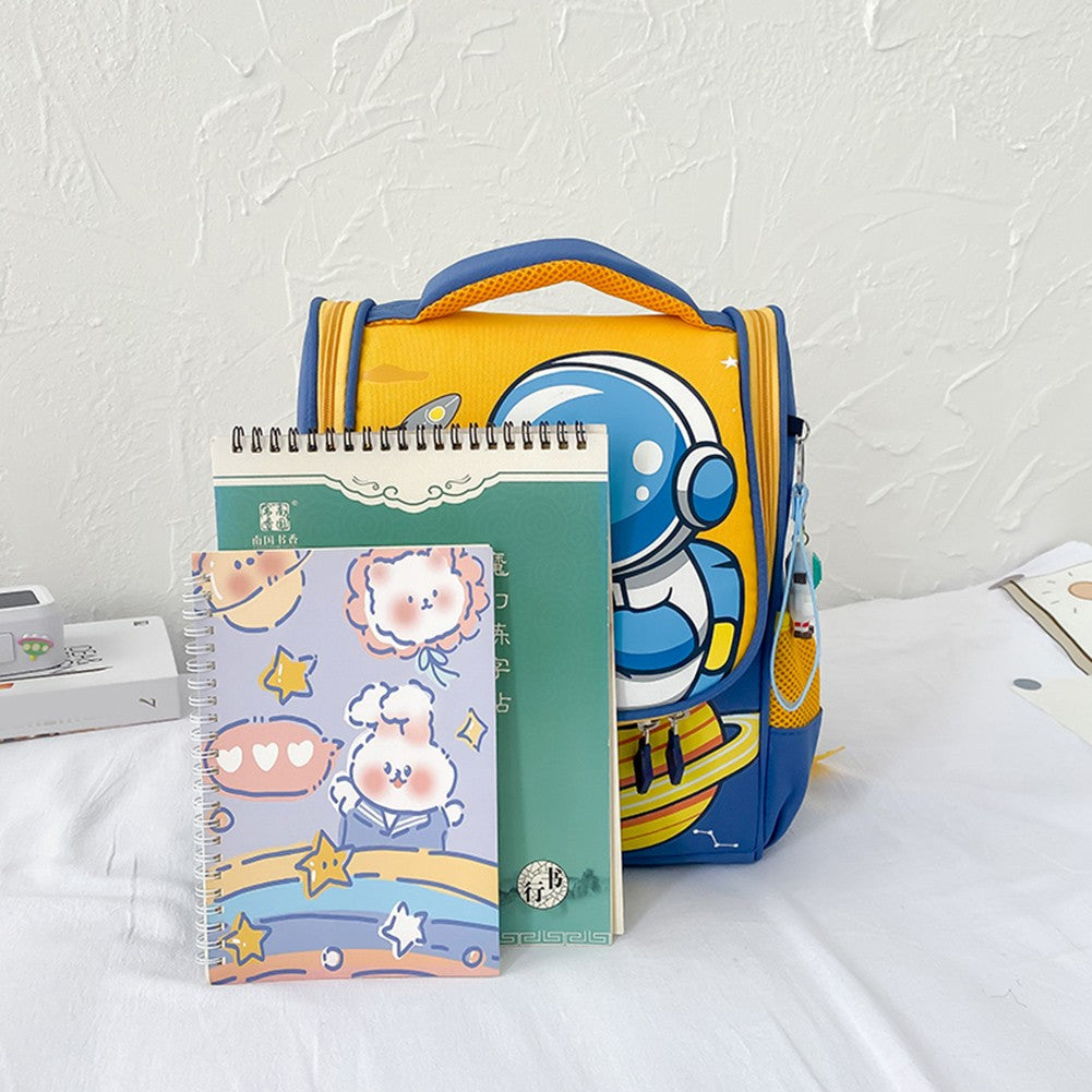 Mochila Infantil Meninos Jardim de Infância Astronauta Coelho Mochilas Infantis Mochila Escolar de Estudantes Presente Mochila de Desenho Animado Grau 1-9
