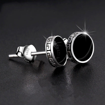 Andara Personalized 925 Silver Earrings Men'S Single Earrings Street Punk Hip-Hop Jewelry