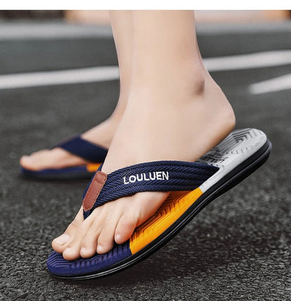 Men Flip Flops Summer Beach Slippers Fashion Breathable Casual Beach Men Slippers Summer Outdoor