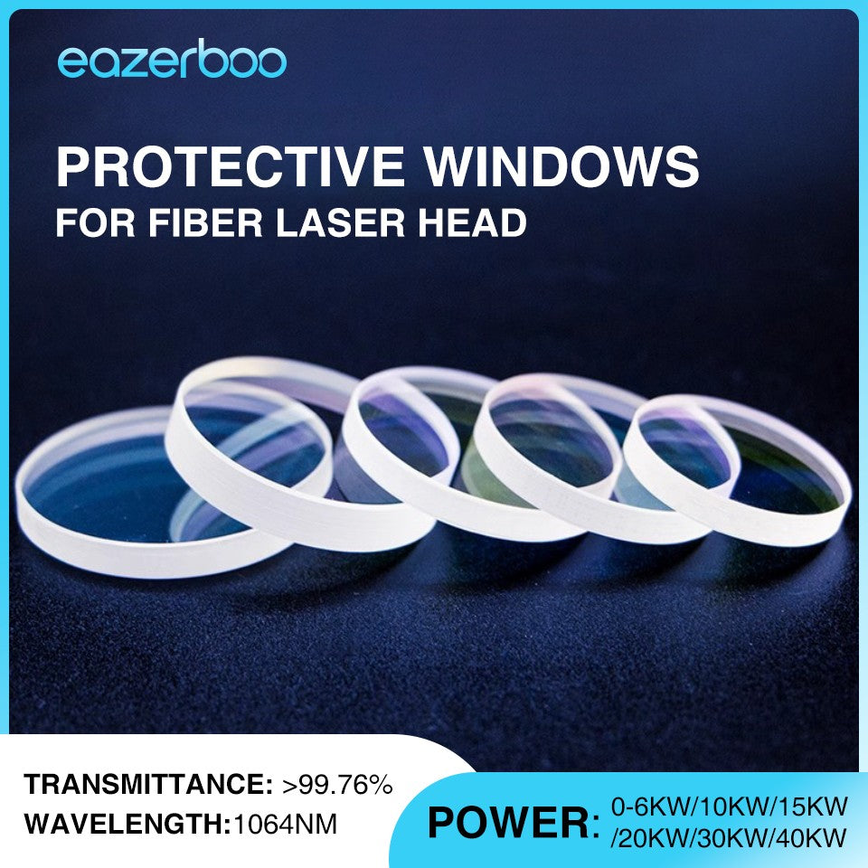 Raytools Laser Lens 24.9x1.5 27.9x4.1 30x5 Raytools Laser Protective Glass Lens for Laser Head BM11 Laser Cutting Machine Lens