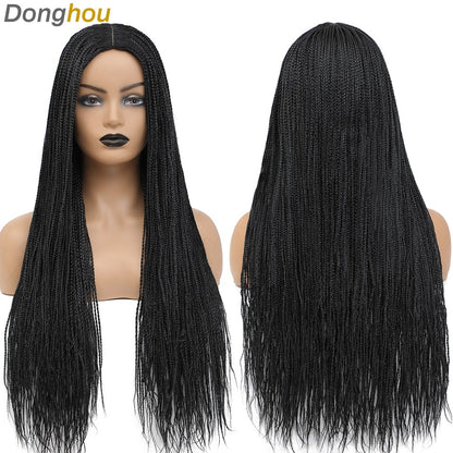 Long Straight Box Braided Wigs 26'' Good Quality Synthetic Twist Braids Wigs Perruque Tresses Africaines Femmes Solde Easy Wear