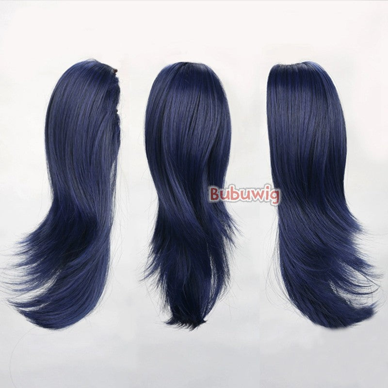 Bubuwig Cabelo Sintético 22 Cores 30cm Curto Liso Rabo de Cavalo Único Moda Anime Preto Vermelho Azul Perucas Cosplay Resistente ao Calor