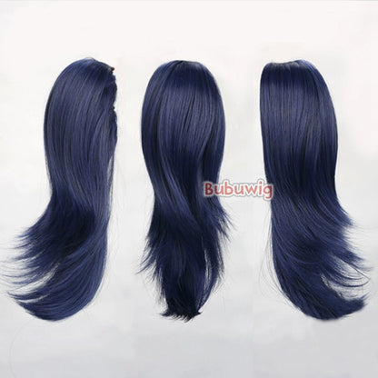 Bubuwig Cabelo Sintético 22 Cores 30cm Curto Liso Rabo de Cavalo Único Moda Anime Preto Vermelho Azul Perucas Cosplay Resistente ao Calor