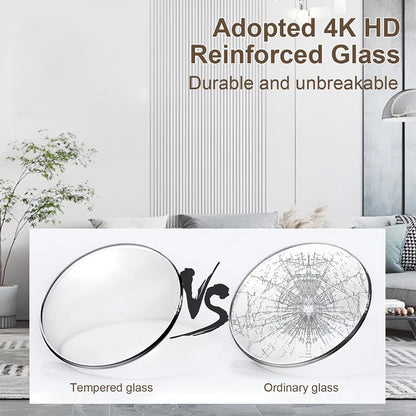 10 Inch Nordic Sunset Wall Clock Fashion Luxury Living Room Non Ticking Creative Fashion Decoration Silent Simple Glass Clock