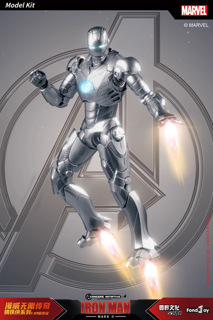 26CM Fondjoy Original Iron Man 1/7 MK42 MK43 1/12 MK1 MK2 MK3 MK4 MK5 MK6 Assembled Tony Stark Action Figure Collect Toy Gift