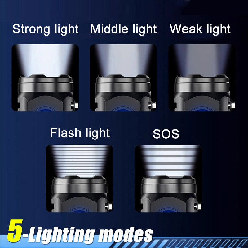 Powerful 3*SST20 LED Flashlight 18350 Super Bright Portable Torch Lamp Rechargeable Waterproof with CAP CLIP for Hiking Camping