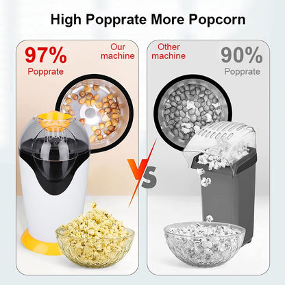 Homemade Mini Popcorn Machine Fully Automatic Small Electric Children's DIY Popcorn Machine 1200W For Home Kitchen EU Plug